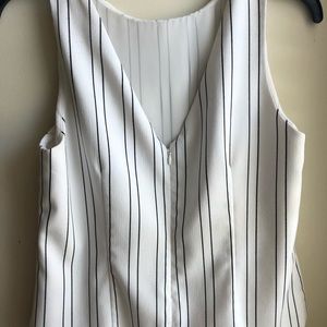 White House Black Market Striped Tank